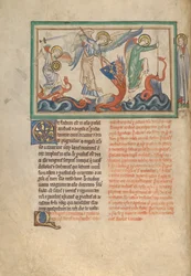 Der Kampf zwischen dem Engel und dem Drachen